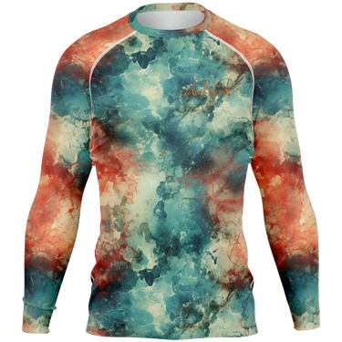 Chokefish™ Long Sleeve Rashguard Acid-Wash Men's Shirt-004